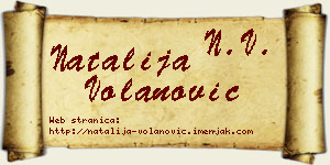 Natalija Volanović vizit kartica